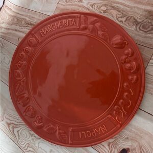 La Ceramica d’Italia Italian Pizza Plate Margherita Napoli 12”